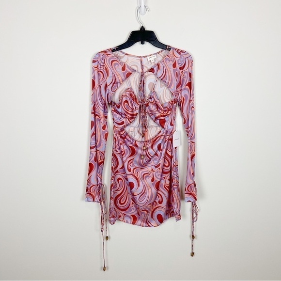 Song of Style Coraline Mini Dress in Aven Multi Swirl Size XXS - Picture 2 of 13